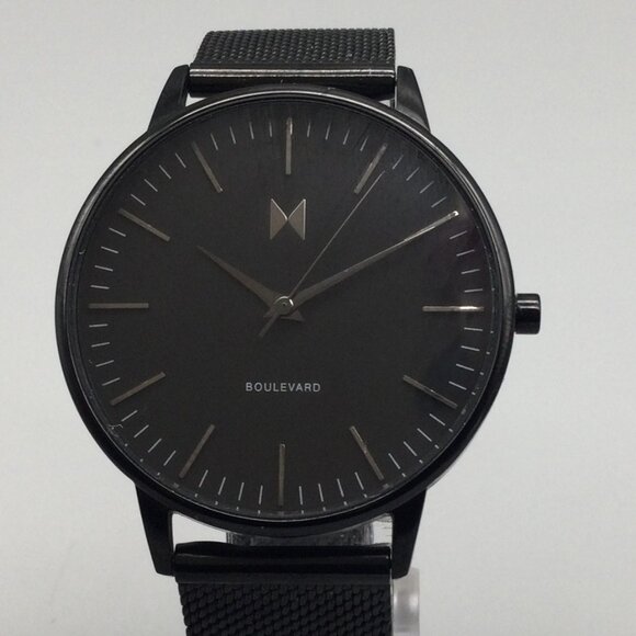 MVMT Melrose Boulevard Watch Women 38mm Black Mesh Band New Battery - Picture 1 of 14